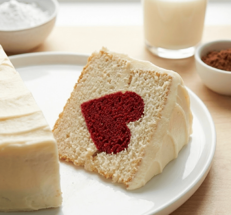Red And White Hearts Valentine Cake